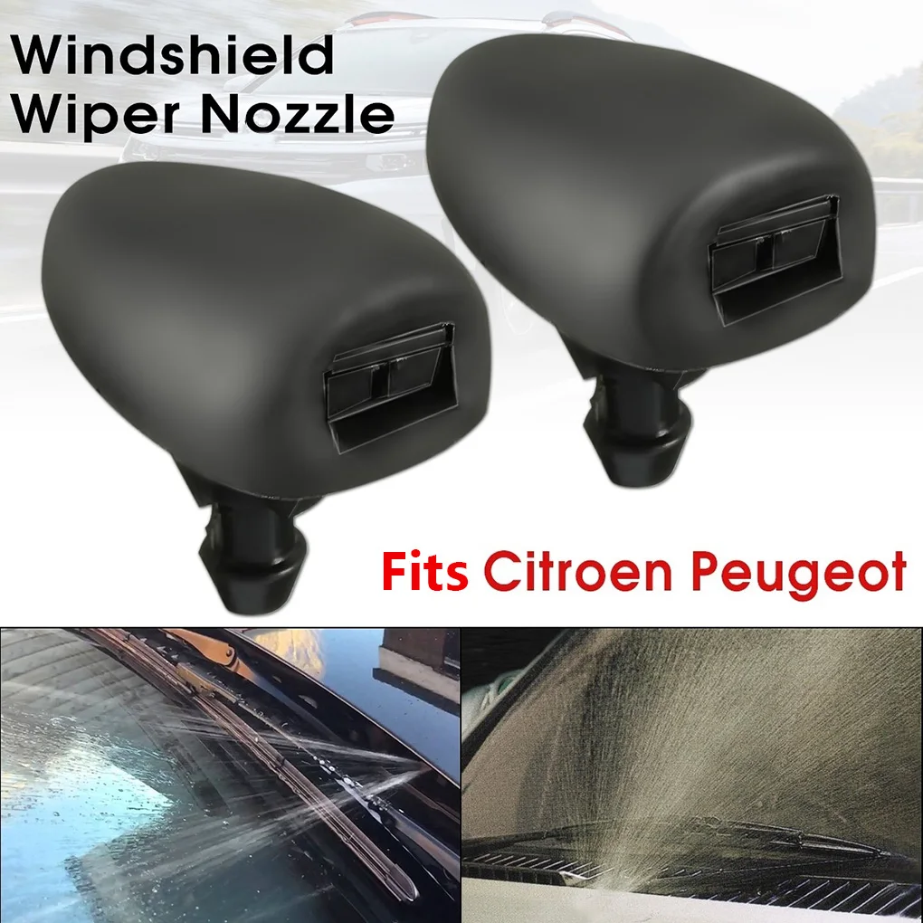 1 Pair Car Front Windshield Wiper Spray Nozzle Windscreen Washer Jet Replacement For Citroen C3 C4 | Автомобили и мотоциклы