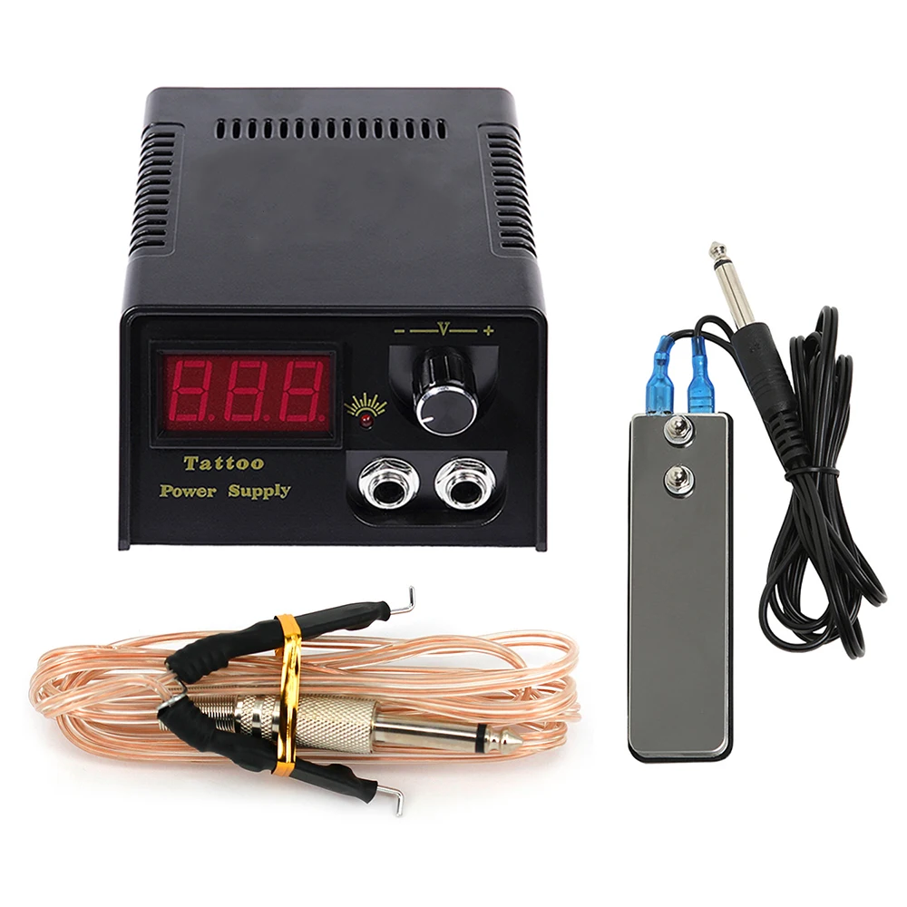 Полный набор профессиональная тату-машинка 2 катушки тату-иглы для боди-арта 40