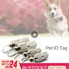 Метка-трубка для хранения собак и кошек, металлический аксессуар для домашних животных с именем и идентификационным номером, подвеска-трубка для ошейника, питбуля