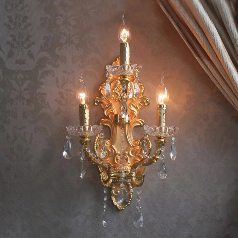 Современные хрустальные Настенные светильники для коридора промышленный