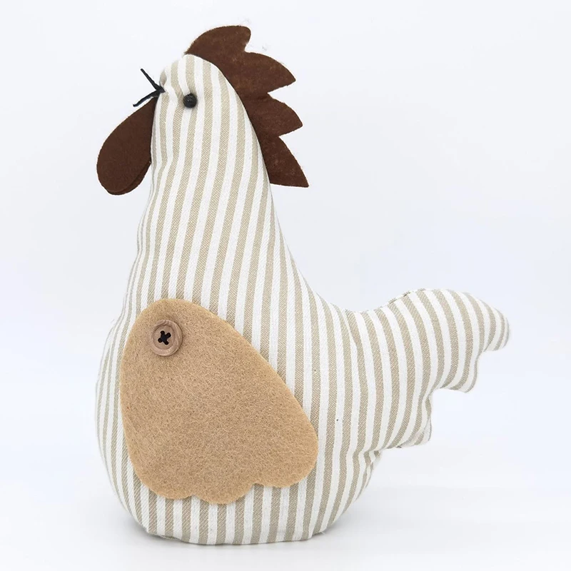 Новогодняя Петухов в декорированном мешковиной горшке Non плетеная игрушка кукла