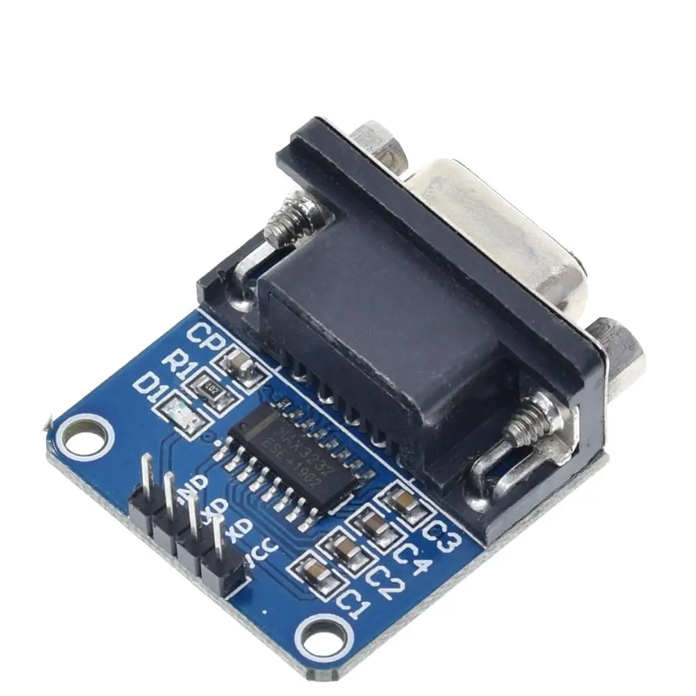 TZT MAX3232 RS232 к ttl последовательный порт конвертер Модуль DB9 разъем MAX232 для Arduino