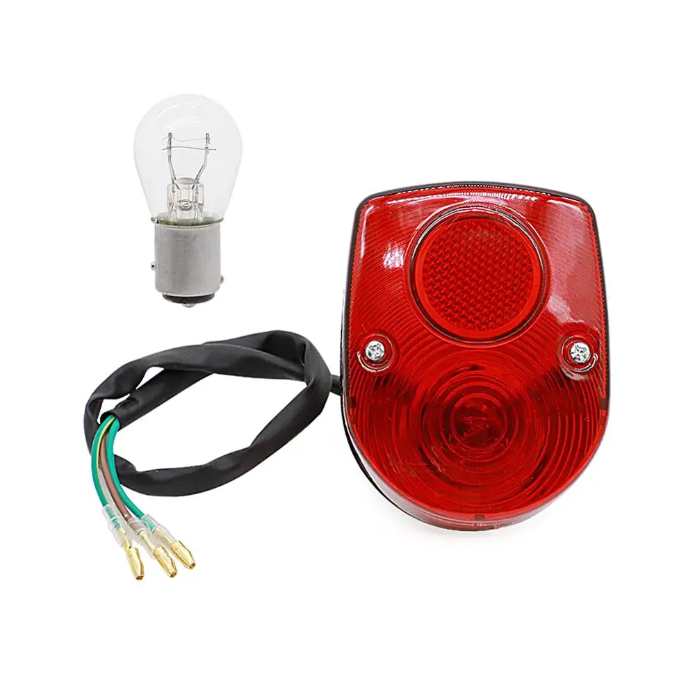 

Стоп-светильник для мотоцикла, задний фонарь для Honda CT70 Z50 CT SL 70 90 100 125 175 350 PC50 ST50 CT50, задсветильник с лампочкой 6 в