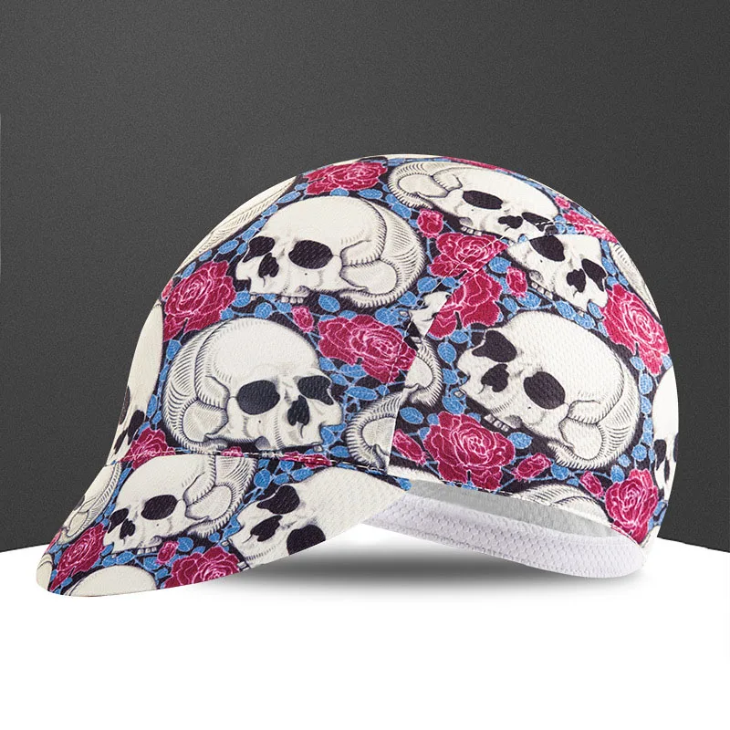 

USHINE Moisture-wicking Sweat-Tiring Riding Camouflage Skull MTB Bike Hoodie Cap Cycling Hats Road Bike