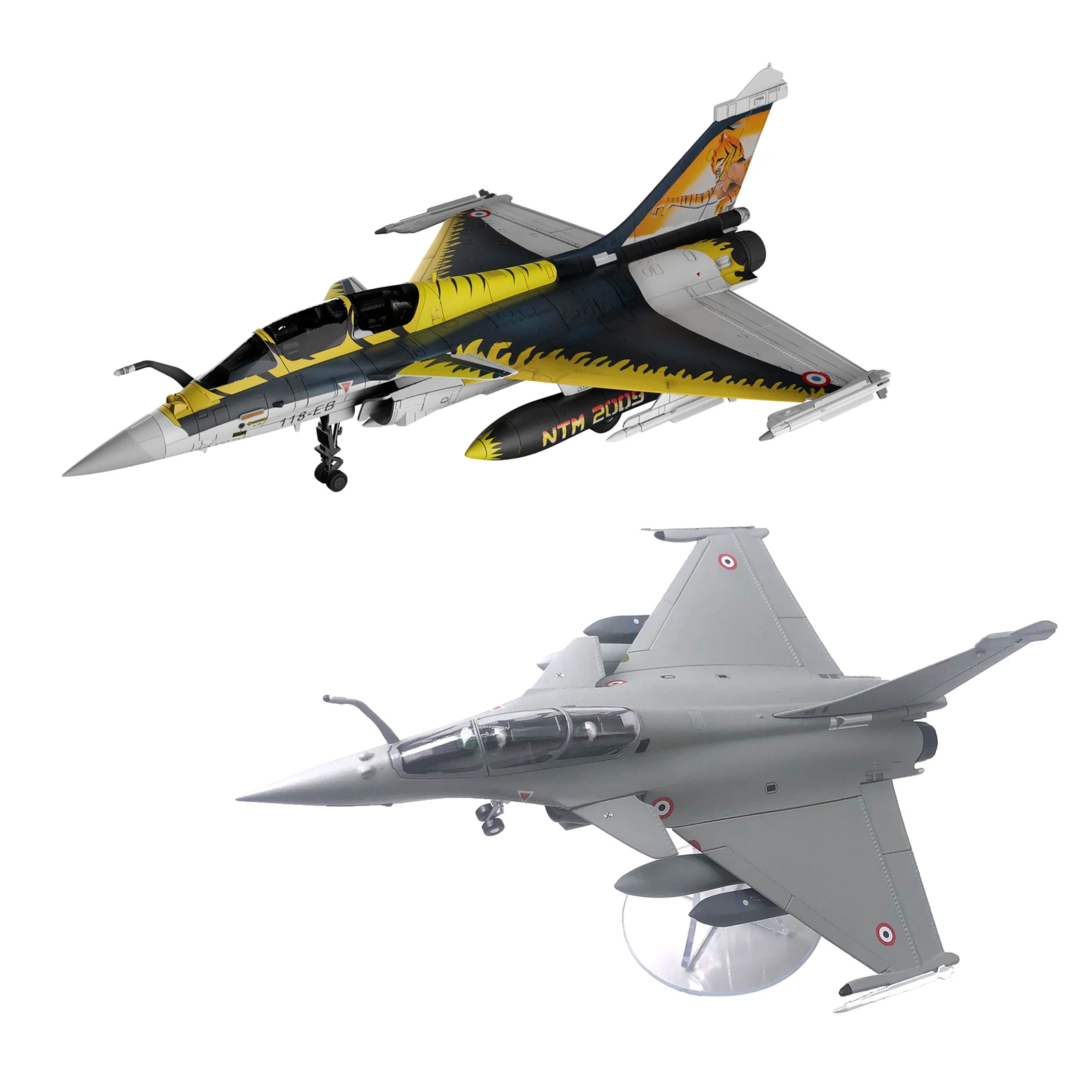 

2x 1/72 Scale Dassault Rafale Army Model w/ Dispaly Stand Office Decoration