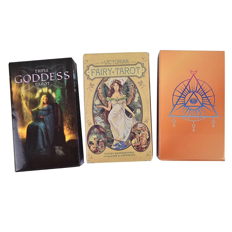 

44PCS/Set Tarot Deck Board Game Cards English Version Triple Goddess Tarot Game CardFor Family Gift Party Playing Card Game