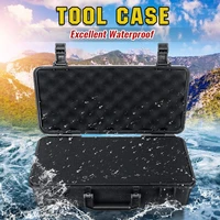 abs plastic sealed tool box safety equipment toolbox suitcase impact resistant tool case shockproof with foam logo 357x192x100mm