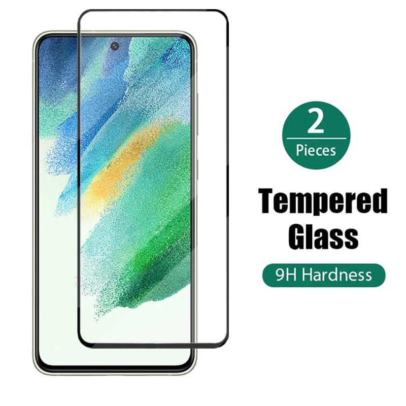 

2PCS For Galaxy S21 FE 5G Smartphones Tempered Glass on For Samsung Galaxy S21 FE S21Plus A03 Core A03s A12 A52s A32 A52 A72 9H