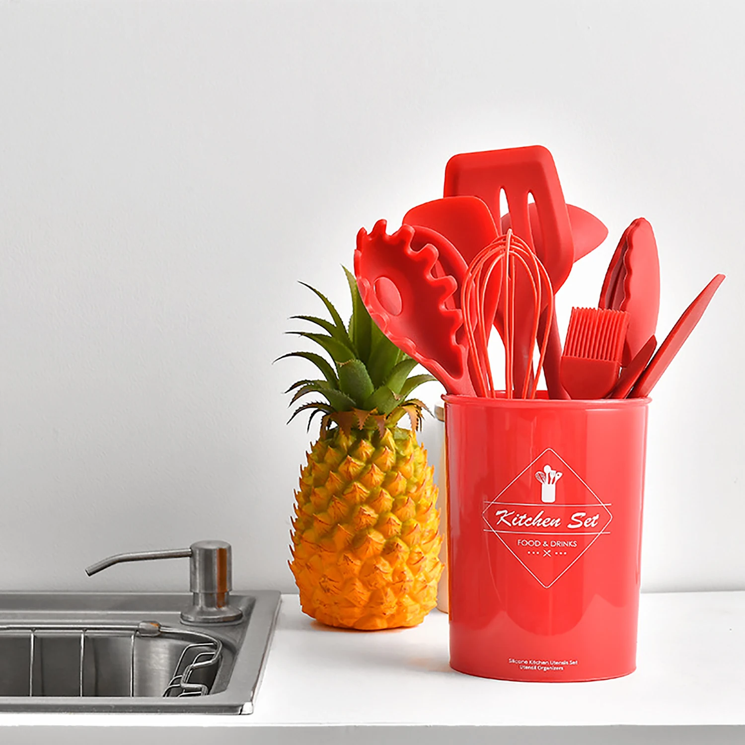 Набор силиконовых кухонных принадлежностей приспособление для измельчения яиц