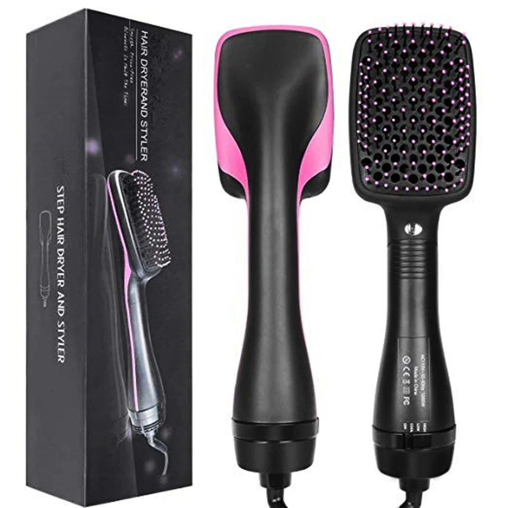 

One-Step Hair Dryer & Styler Brush Hairdryer Brush Volumizer Comb Blow Dryer Salon Styler Straightener Curler Hot Air Brush