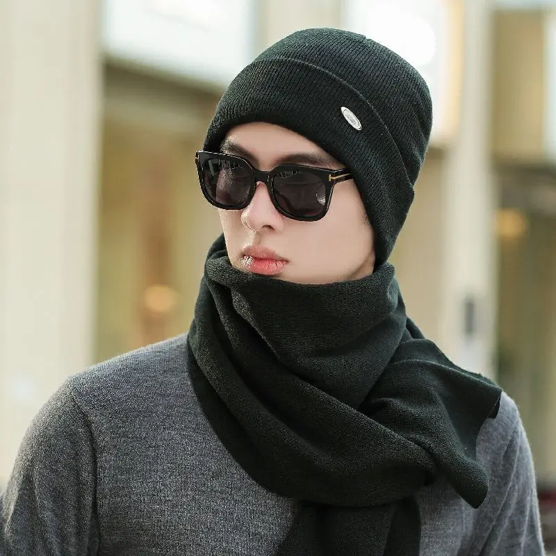 Теплый комплект из 3 предметов зимние шапки шарф перчатки для женщин и мужчин