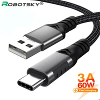 3a quick charging type c cable fast charger micro usb c data cord mobile phone for huawei p50 p40 mate 30 xiaomi samsung redmi 9