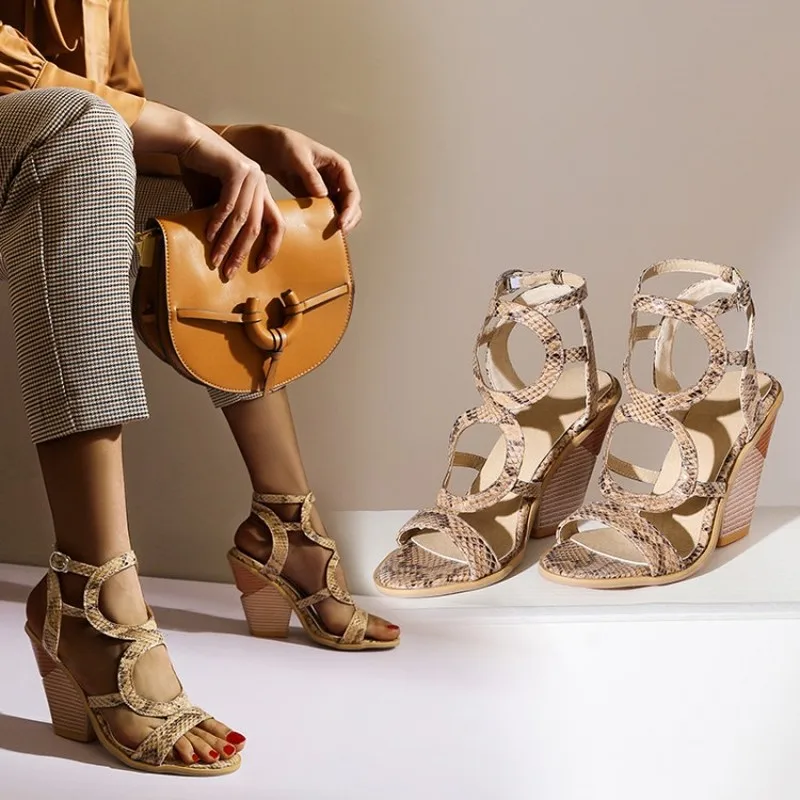 Женские летние сандалии-гладиаторы в европейском стиле вечерние туфли на