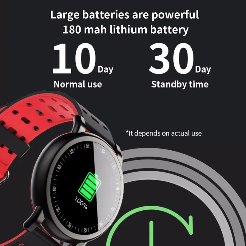 Смарт-часы B8 мужские водонепроницаемые с пульсометром и тонометром | Электроника
