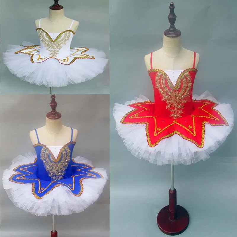 Балетное платье-пачка для девочек розового фиолетового белого зеленого цвета