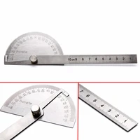 new 198x53x14mm stainless steel 180 degree adjustable protractor angle ruler multifunctional rotary measuring tools