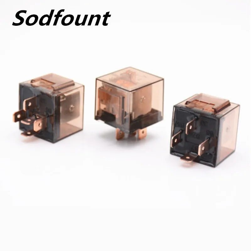 1pcs 12V/24V 100A 4pin 5pin car relay with indicator light high current relay waterproof indicator light relay