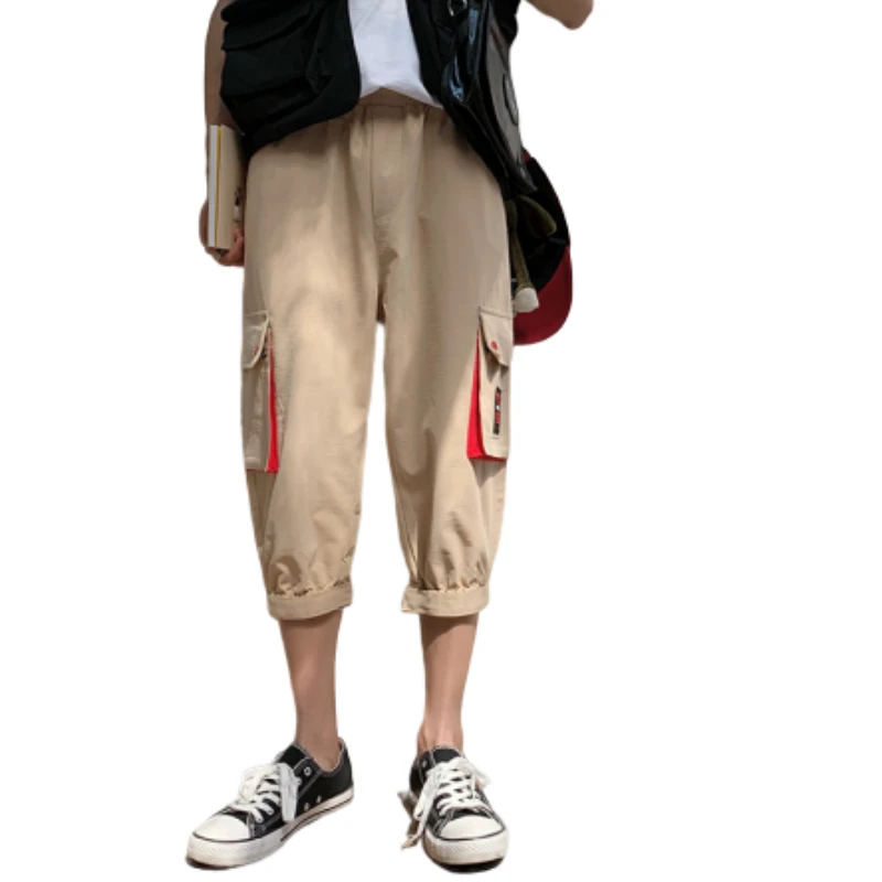 Мужские повседневные летние шорты с несколькими карманами свободные хип хоп