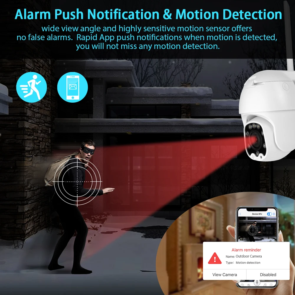 5MP 2MP 1080P FHD беспроводная WiFi IP камера P2P CCTV PTZ купольная камера наружная Водонепроницаемая POE домашняя охранная камера наблюдения SD карта IR 40 м