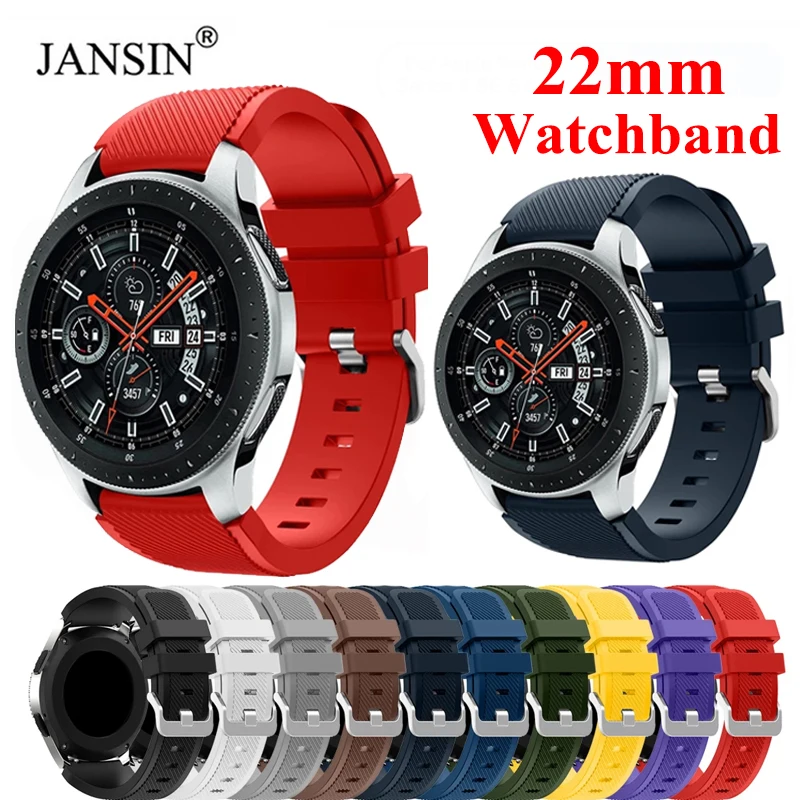 

Ремешок силиконовый для Samsung Galaxy Watch 3 45 46 мм, браслет для Huawei Watch GT GT2 GT2E Huami Amazfit GTR 47 мм, 22 мм