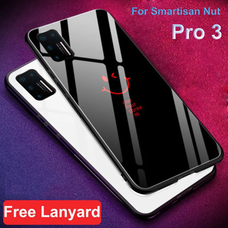 Чехол для Smartisan Nut Pro 3 защитный чехол из закаленного стекла Pro3 градиентный цветной