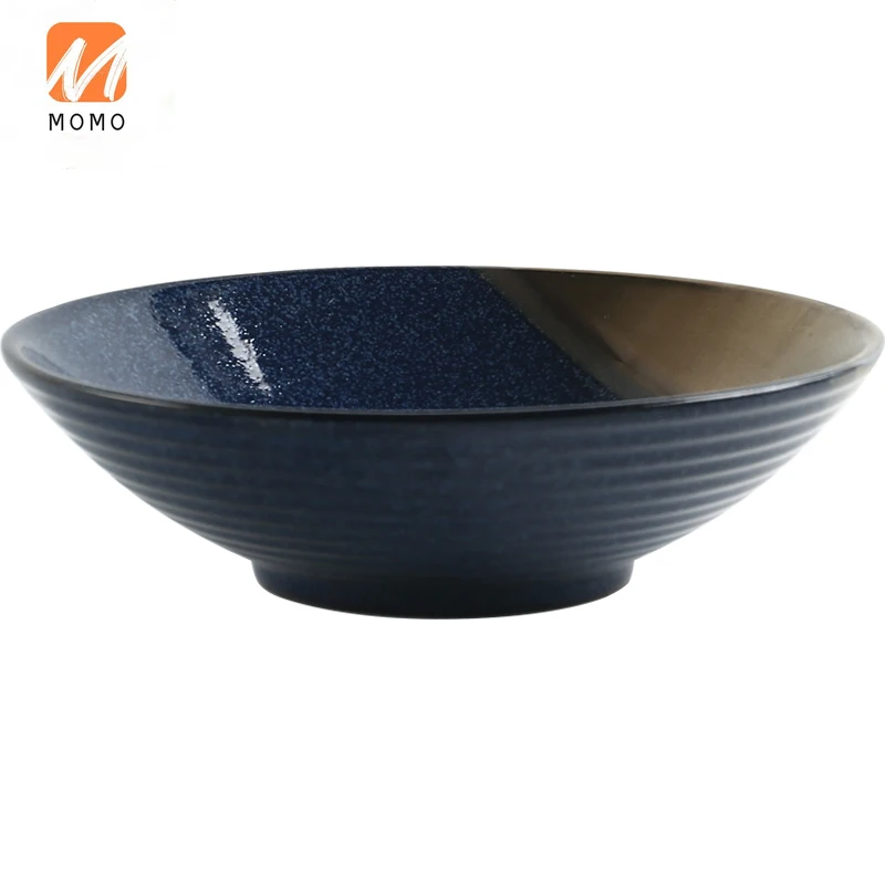 

Ceramic Bowl Bowl Soup Bowl Large Bowl Rain-Hat Shaped Bowl Special Tableware for Commercial Noodle Shop Salad Bowl Household