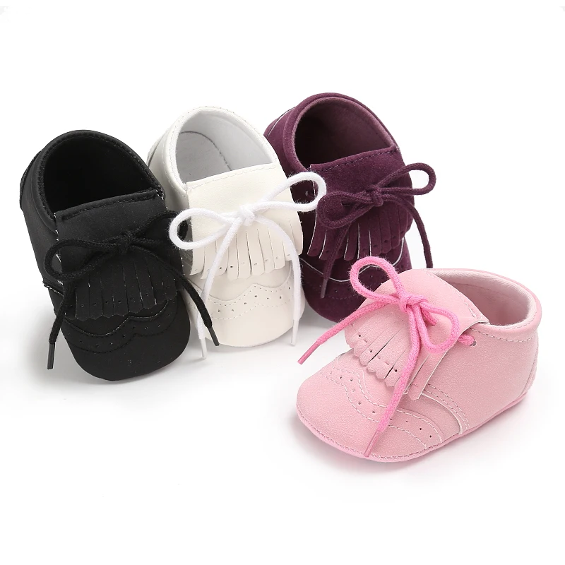 Новинка зимние ботинки с кисточками для маленьких мальчиков и девочек кожаная