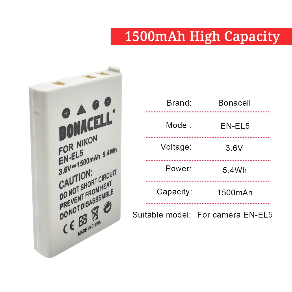1.5Ah EN-EL5 аккумулятор + зарядное устройство для Nikon CoolPix 3700 4200 5200 5900 7900 P3 P4 P80 P90 P100 P500