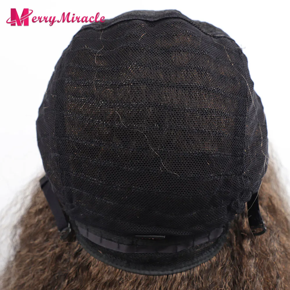 Long Kinky Curly Ombre Color Synthetic Wigs for Black Women Black Blonde Ginger White Hair Afro Kinky Curly Synthetic Hair Wigs