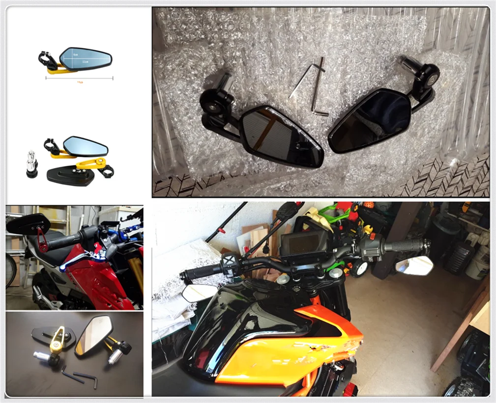 

Universal type motorcycle modified accessories handle rearview mirror for KTM 450EXC-R 450RALLY REPLICA 450SMR 500EXC XC-W