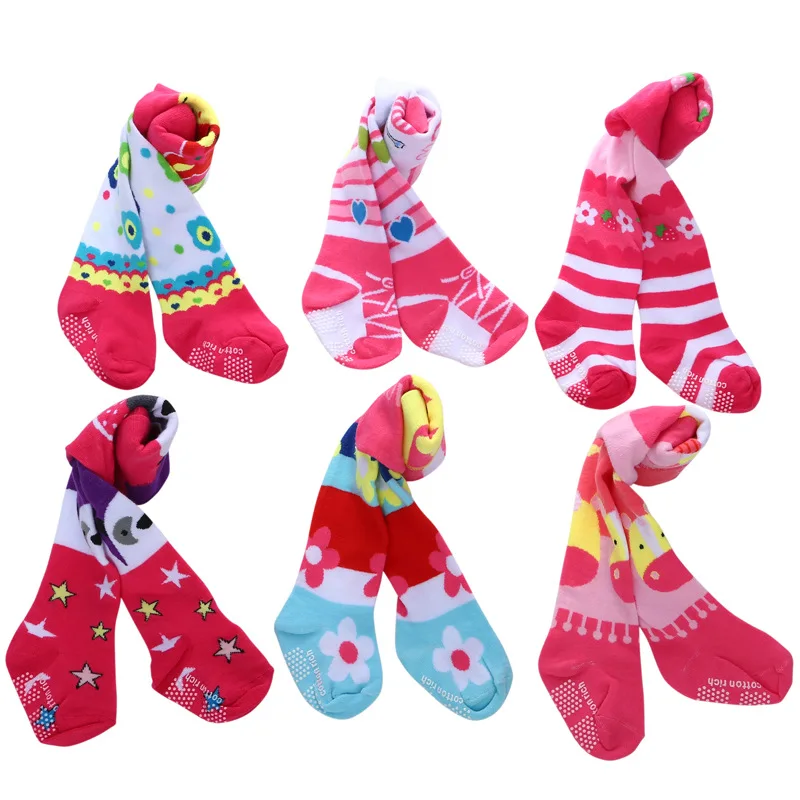 

New breathable sweat-absorbent non-slip baby socks cotton sports cartoon cute children's pantyhose baby girl winter socks
