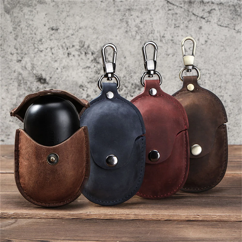 

Кожаный защитный чехол для Samsung Galaxy Buds 2019, чехол для зарядки наушников, противоударный чехол для хранения с брелоком