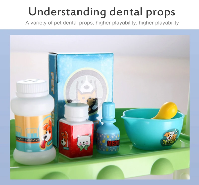 

Пластиковые игрушки для ролевых игр, стоматолог, обучающие игрушки для детей, имитация медсестры, малыша, набор медицинских сундуков для де...