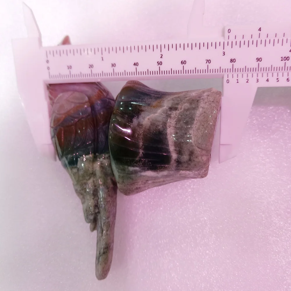 

Carved Natural Indian Agate Hand-Carved Colorful Indian Agate Bird Chakra Healing Mineral Quartz Home decor