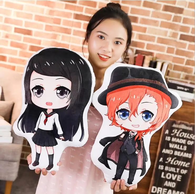 

Bungo Stray Dogs Dazai Osamu Nakahara Chuuya Plush Toys Stuffed Plush 20-45cm Pillow #2593 for Kids Boys Children Birthday Gift