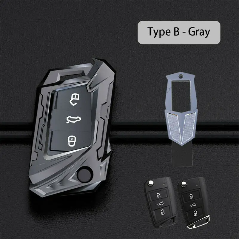 

Чехол для ключа автомобиля из цинкового сплава для VW Volkswagen Skoda Superb Magotan Passat B8 A7 Golf