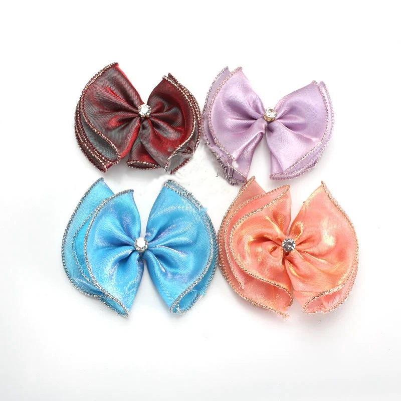 Новинка 10 метров двухцветная блестящая подарочная лента из органзы ручная