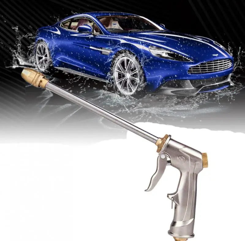 

Водяной пистолет высокого давления для очистки машины, садовый шланг для полива, распылитель пены, водяной пистолет для мойки автомобиля