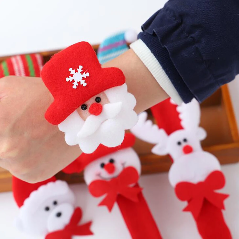 1 шт. рождественские часы-браслет рождественский подарок для детей Санта-Клаус