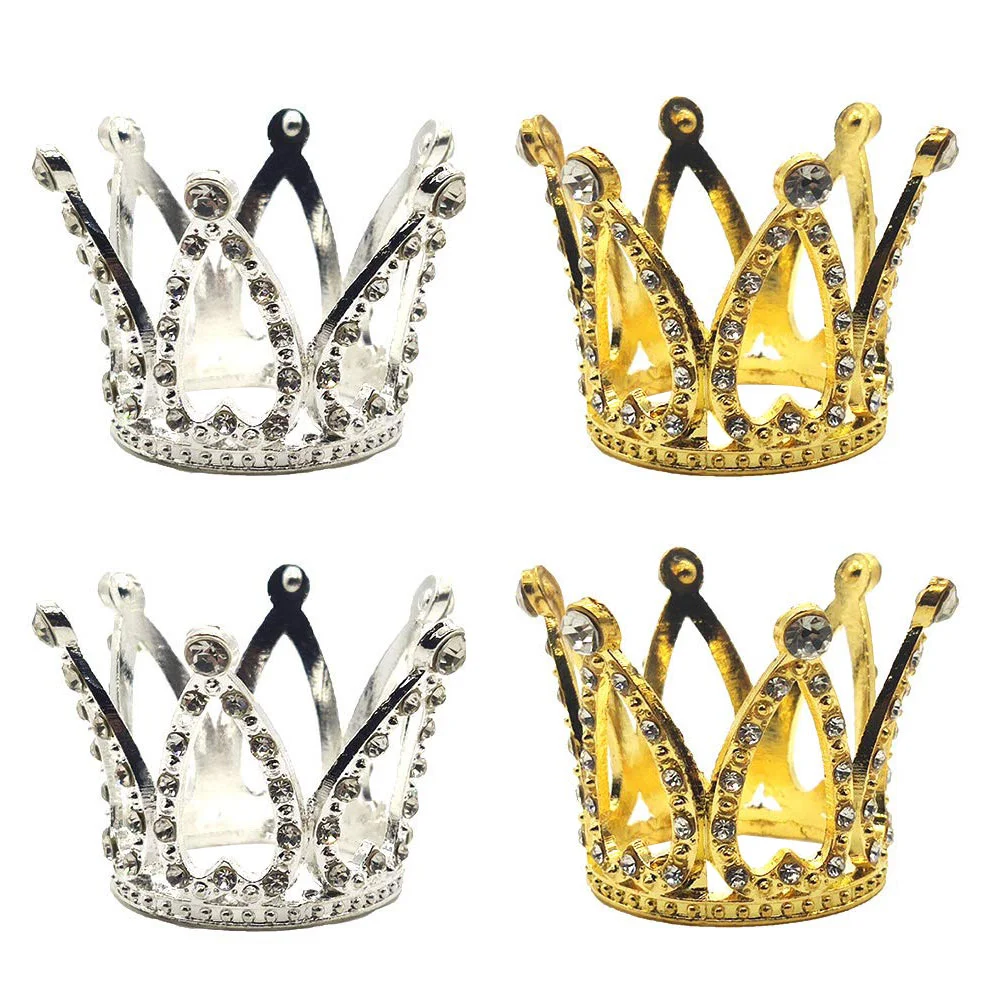 

4Pcs Decorative Children Crown Props Birthday Crown Adornments