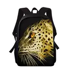 Комплект школьных ранцев для мальчиков, классный 3D-Рюкзак с леопардовым принтом на заказ для подростков, сумки для книг