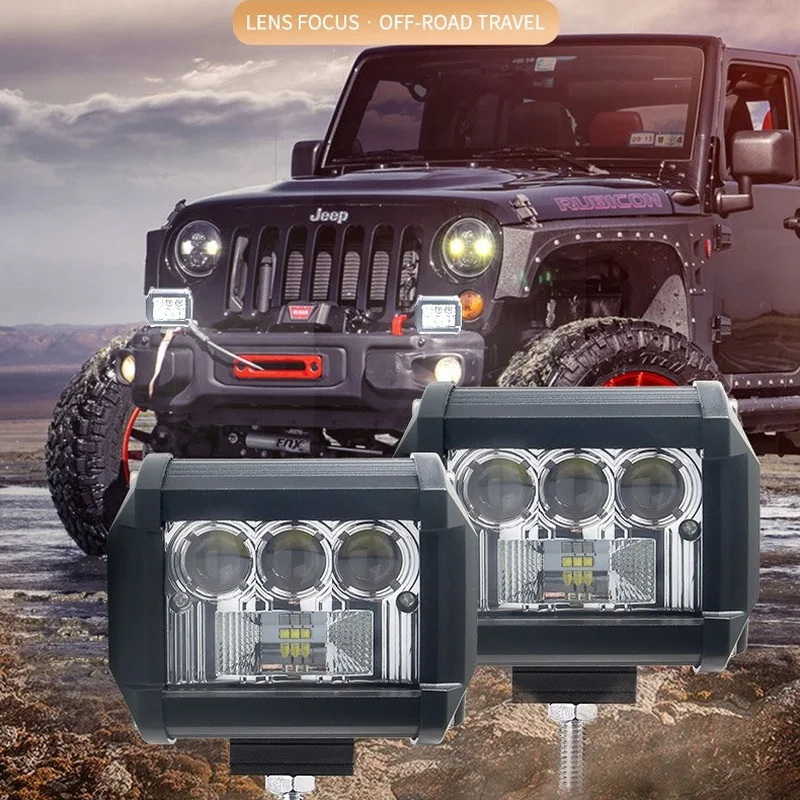 

1pcs/2pcs car lights 24W spotlight fog light inspection light modified LED auxiliary light offroad accessories