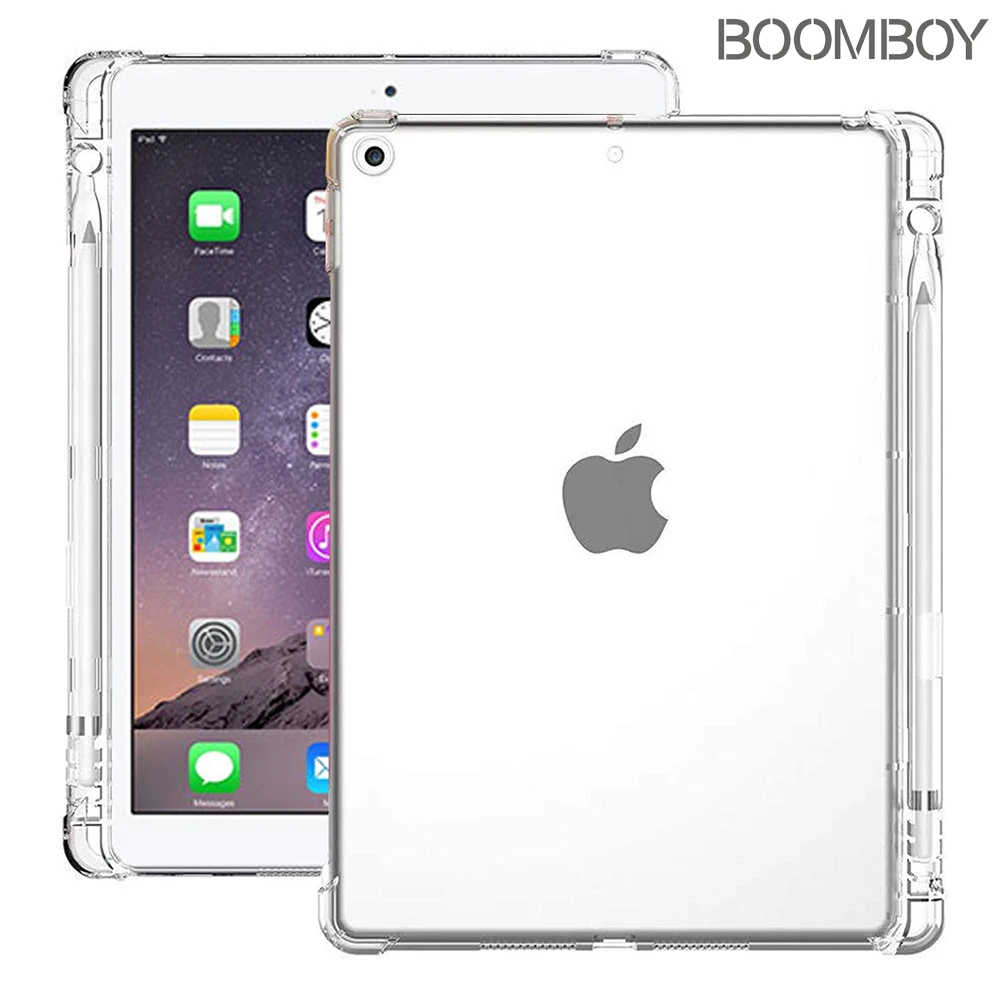

Pencil Cases For Apple iPad Mini 1 2 3 7.9 2th 3th Generation Shockproof Silicone Bumper Transparent Back Cover Protective Shell