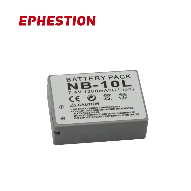 EPHESTION NB 10L NB10L Canon G1X G15 G16 SX40HS SX50HS SX60HS SX40 SX50 SX60 HS сменные батареи большой