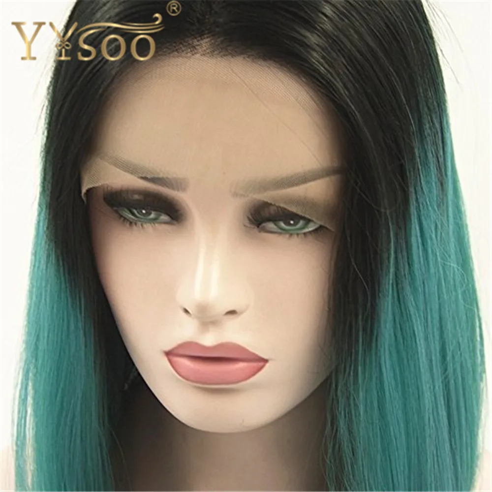 YYsoo/короткий синтетический парик с Бобом спереди для женщин два тона от темных