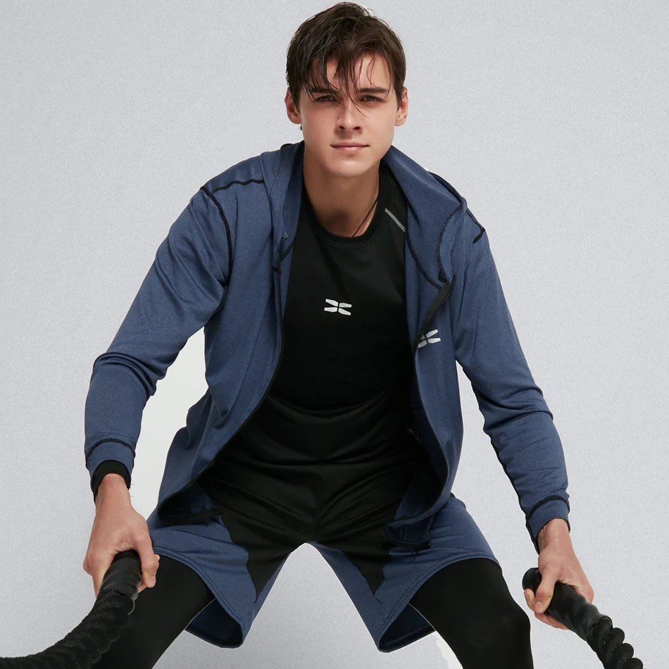 Worthdefence 5 Pcs/Set Men's Tracksuit Gym Fitness Compression Sports Suit Clothes Running Jogging Wear Exercise Workout Tights