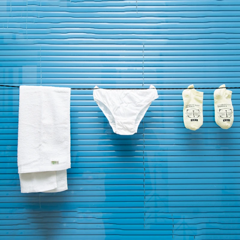 

Suction Cup Clothesline Black Clothes Drying Lanyard Balcony Outdoor Camping Non-Slip Windproof Elastic Clothesline