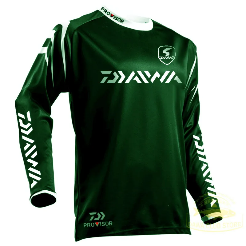 DAIWA Fishing Clothing Quick-Drying Sun UV Protection T Shirt Vests Sports Clothes Fishing Clothes Fishing Shirts Cycling Wear