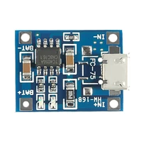 10pcslot micro usb 5v 1a 18650 tp4056 lithium battery charger module charging board with protection dual functions