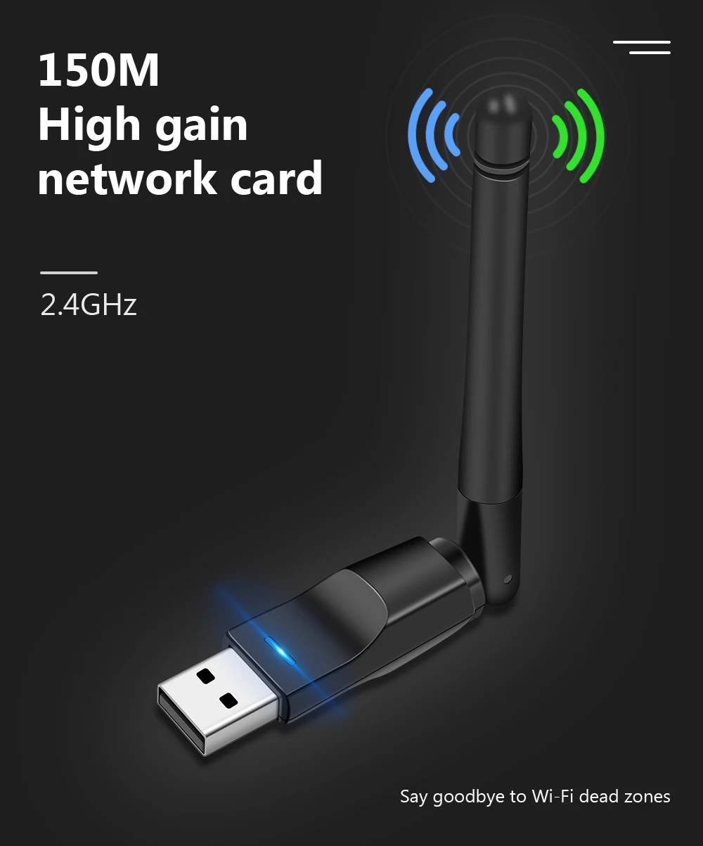 Wifi антенна USB 2,0 wifi адаптер wifi usb ethernet TECHKEY 150 Мбит wifi ключ 802,11 ngb enchufe wifi lan chromecast для ТВ